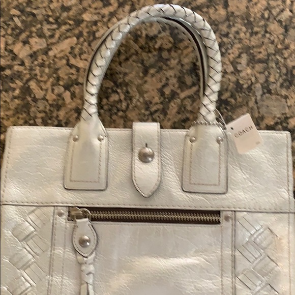 COACH LEGACY THOMPSON Woven Metallic Tote 11988 - Picture 3 of 4